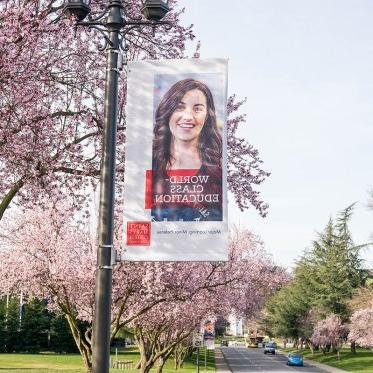 Banner in De La Salle driveway